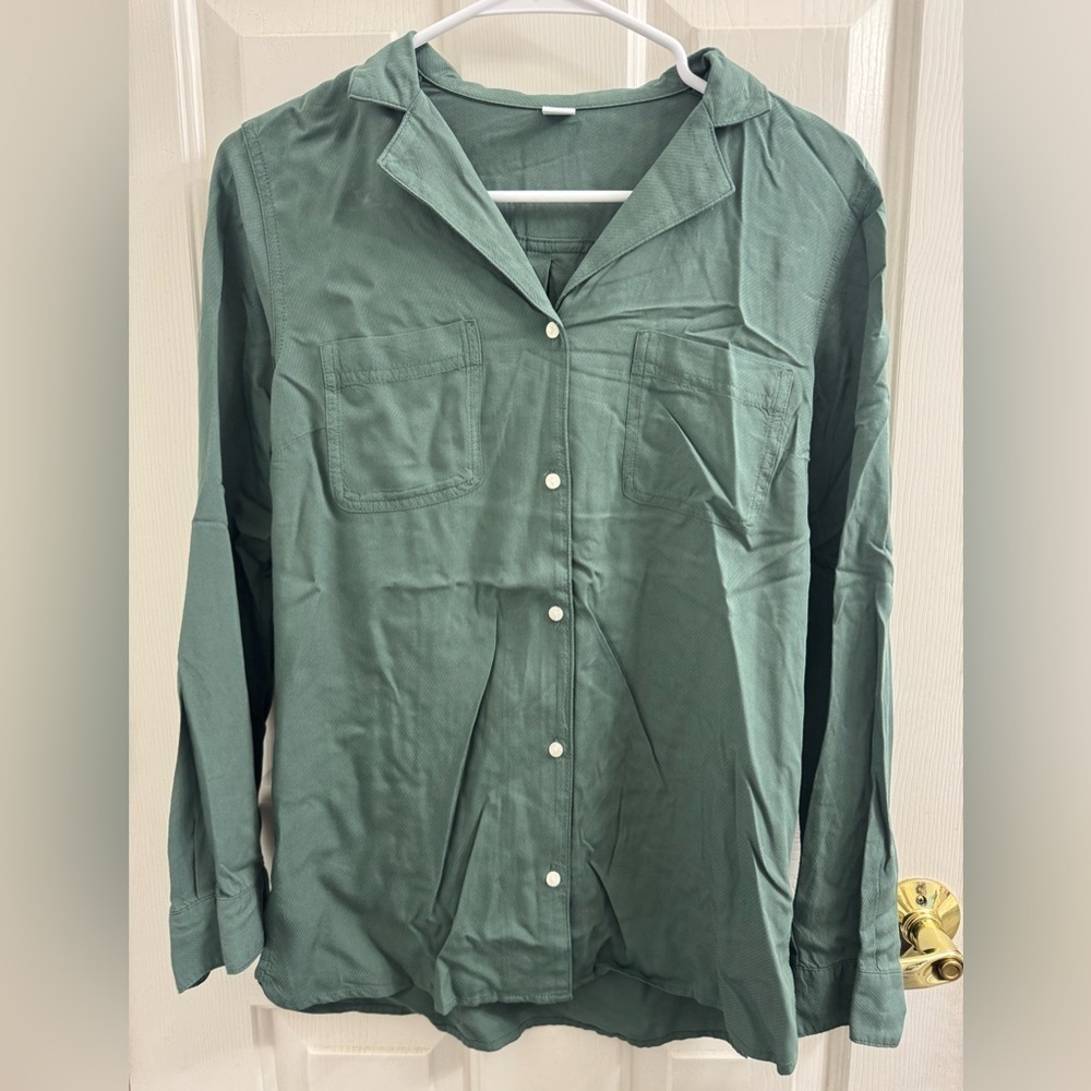 Old Navy Green Button-Up Shirt